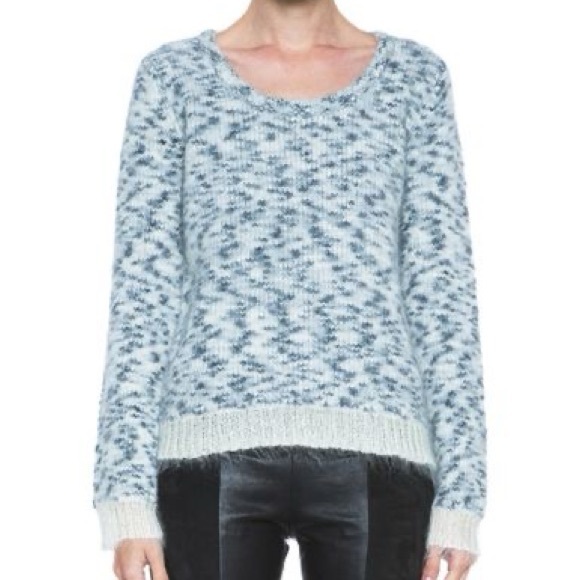 Rag & Bone Jayda Knit Pullover Sweater. Patterned knit, contrast hem&cuffs L NWT - Picture 6 of 6